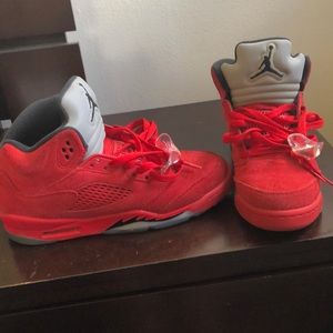 Jordan all red 5s